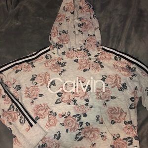 Calvin Klein Performance Rose Pattern Hoodie